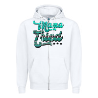 White mama tried aztec turquoise Zipper Hoodie - AdoDesignShop