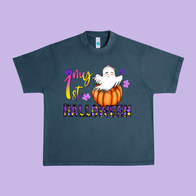 My 1st Halloween Urban Heavy Tee Designed By Cowhidedigitalart