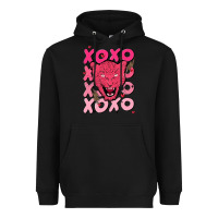 Black valentine Heavyweight Hoodie - MaliasSmallBusiness