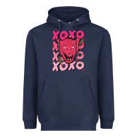 Navy valentine Heavyweight Hoodie - MaliasSmallBusiness