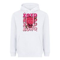 White valentine Heavyweight Hoodie - MaliasSmallBusiness