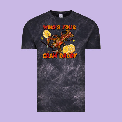 Crawfish Who's Your Craw Daddy Vintage Tee Designed By Fadigitalartstudio