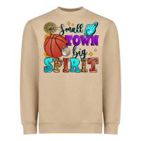 Mushroom small town big spirit basketball Heavyweight Sweatshirt - Zillion Design Studio