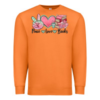 Carrot peace love books Premium Sweatshirt - MaliasSmallBusiness