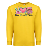 Lemon peace love books Premium Sweatshirt - MaliasSmallBusiness