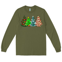 Army Green Christmas tree cakes and Christmas trees  ado Long Sleeve Tee - AdoDesignShop