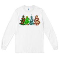 White Christmas tree cakes and Christmas trees  ado Long Sleeve Tee - AdoDesignShop