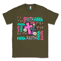 Army Green faith with cross Classic Tee - AdoDesignShop