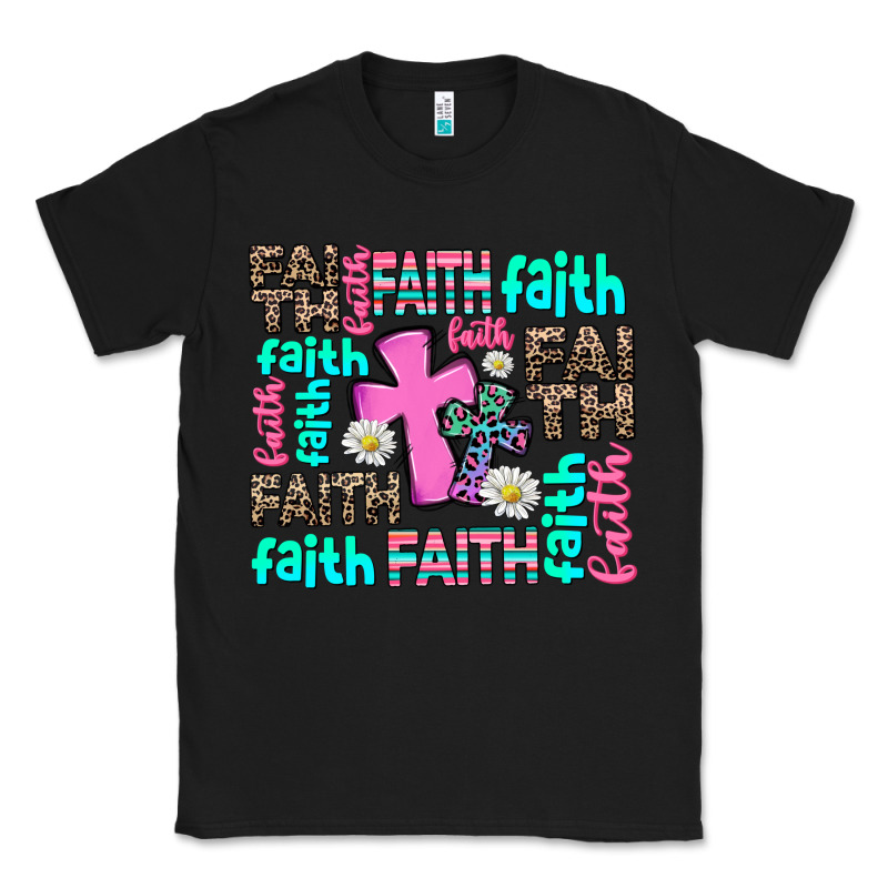 Faith With Cross Classic Tee by AdoDesignShop | Teevron