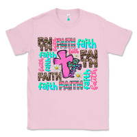 Bubblegum Pink faith with cross Classic Tee - AdoDesignShop