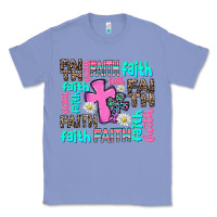 Colony Blue faith with cross Classic Tee - AdoDesignShop