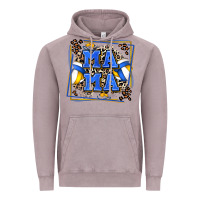 Vintage Zinc volleyball mama with leopard Vintage Hoodie - Zillion Design Studio