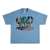 Pebble Blue god bless america Urban Heavy Tee - SublimationCraftShop