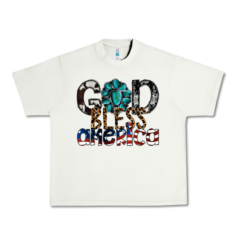 God Bless America Urban Heavy Tee by SublimationCraftShop | Teevron