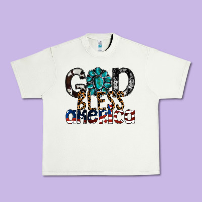 God Bless America Urban Heavy Tee Designed By Sublimationcraftshop