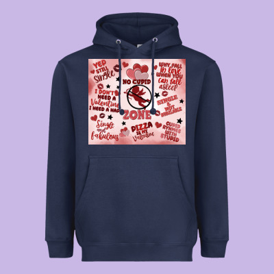 Funny Valentine's Day Heavyweight Hoodie Designed By Maliassmallbusiness