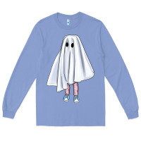 Colony Blue cute ghost Long Sleeve Tee - BundleAndBundleShop
