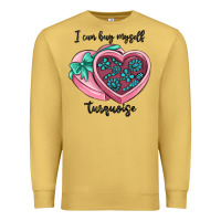 Antique Gold i can buy myself turquoise Premium Sweatshirt - MaliasSmallBusiness