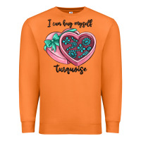 Carrot i can buy myself turquoise Premium Sweatshirt - MaliasSmallBusiness