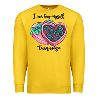 Lemon i can buy myself turquoise Premium Sweatshirt - MaliasSmallBusiness