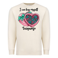 Sandshell i can buy myself turquoise Premium Sweatshirt - MaliasSmallBusiness