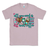 Lilac all you need is love and coffee Classic Tee - AdoDesignShop