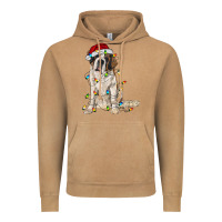 Vintage Camel saint bernard with christmas lights Vintage Hoodie - RanaPortraitStore