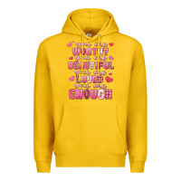 Lemon you are worthy beautiful loved enough valentines Premium Hoodie - LillyAllenDesigns