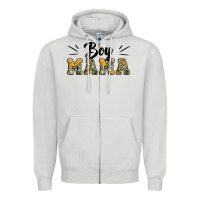 Dove Grey boy mama camouflage pattern mother's day Zipper Hoodie - Artiststas