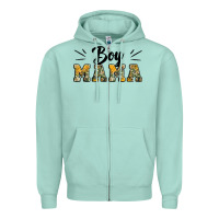 Seafoam boy mama camouflage pattern mother's day Zipper Hoodie - Artiststas