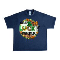 Navy One lucky mama  St. Patricks Day Urban Heavy Tee - Neo Western