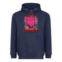 Navy heartbreaker Heavyweight Hoodie - MaliasSmallBusiness