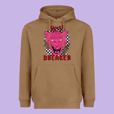 Heartbreaker Heavyweight Hoodie Designed By Maliassmallbusiness