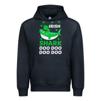 Navy Irish Shark Doo Doo Doo Saint Patricks Day Urban Hoodie - Bettercallsaul