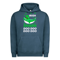 Pigment Midnight Navy Irish Shark Doo Doo Doo Saint Patricks Day Urban Hoodie - Bettercallsaul