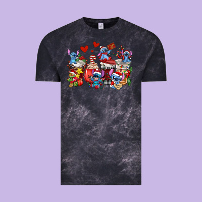 Christmas Stitch Coffee Cups Vintage Tee Designed By Adodesignshop