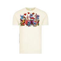 Vintage Arctic christmas stitch coffee cups Vintage Tee - AdoDesignShop