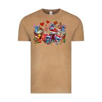 Vintage Camel christmas stitch coffee cups Vintage Tee - AdoDesignShop