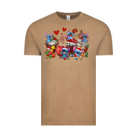 Vintage Coffee christmas stitch coffee cups Vintage Tee - AdoDesignShop