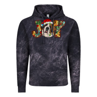 Cloud Black Saint Bernard Christmas joy, Vintage Hoodie - RanaPortraitStore