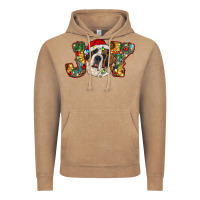 Vintage Coffee Saint Bernard Christmas joy, Vintage Hoodie - RanaPortraitStore