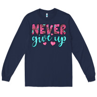 Navy never give up Long Sleeve Tee - JahusDesignShop
