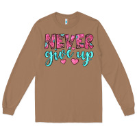 Toasted Coconut never give up Long Sleeve Tee - JahusDesignShop