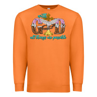 Carrot with god all things are possible Premium Sweatshirt - NancyCooperArtShop