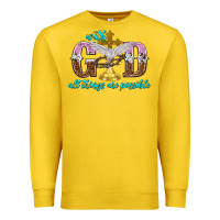 Lemon with god all things are possible Premium Sweatshirt - NancyCooperArtShop