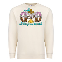 Sandshell with god all things are possible Premium Sweatshirt - NancyCooperArtShop