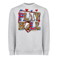 Play Ball Baseball Heavyweight Sweatshirt | Teevron