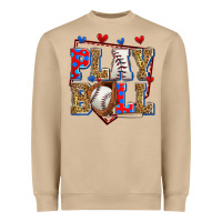 Mushroom play ball baseball Heavyweight Sweatshirt - Zillion Design Studio