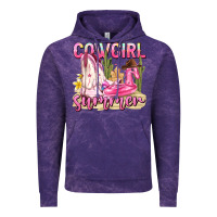 Cloud Purple cowgirl summer Vintage Hoodie - texasbilliewilder