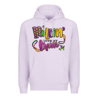 Lilac rollin' with my krewe mardi gras Premium Hoodie - LillyAllenDesigns
